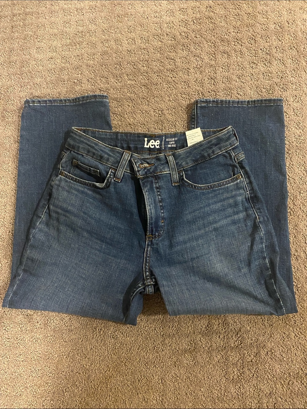 Lee Women's Medium Blue capri Jeans